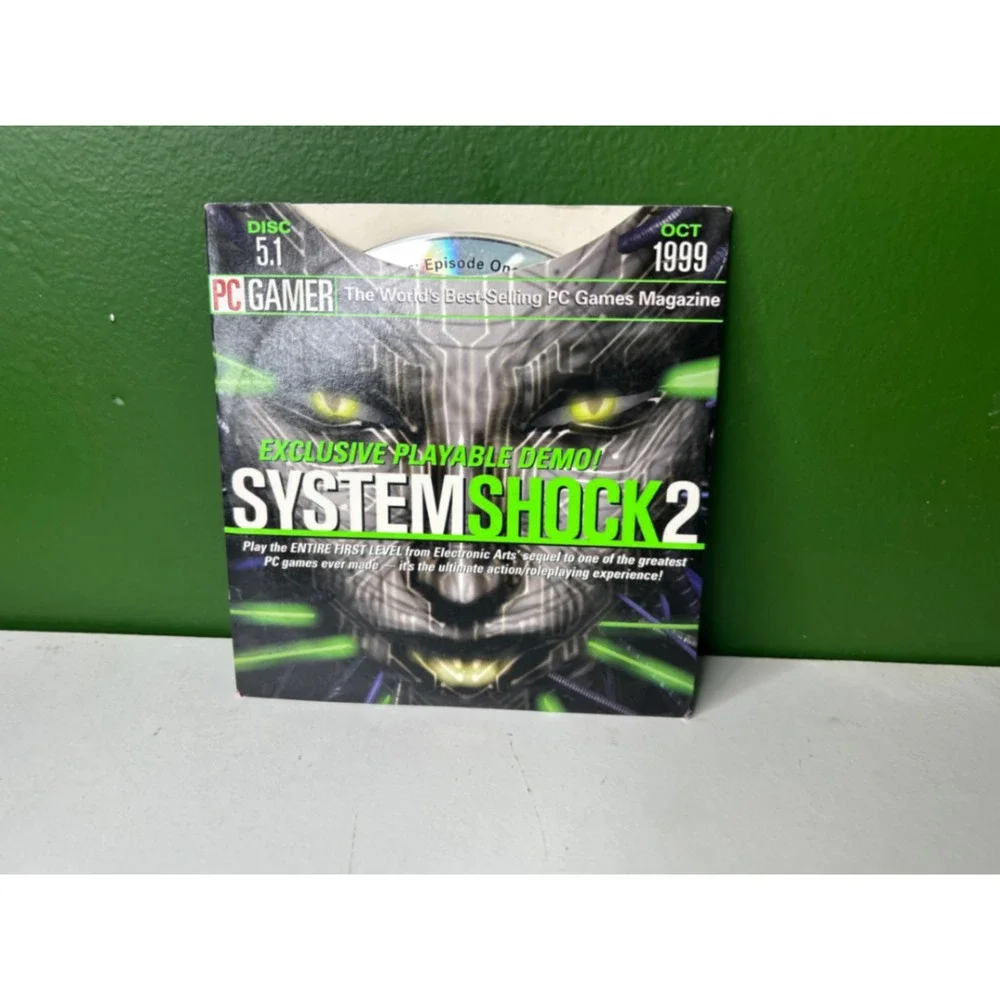 PC Gamer Disc 5.1 Oct 1999 System Shock 2 Demo Star Wars Driver PC CDROM Vintage